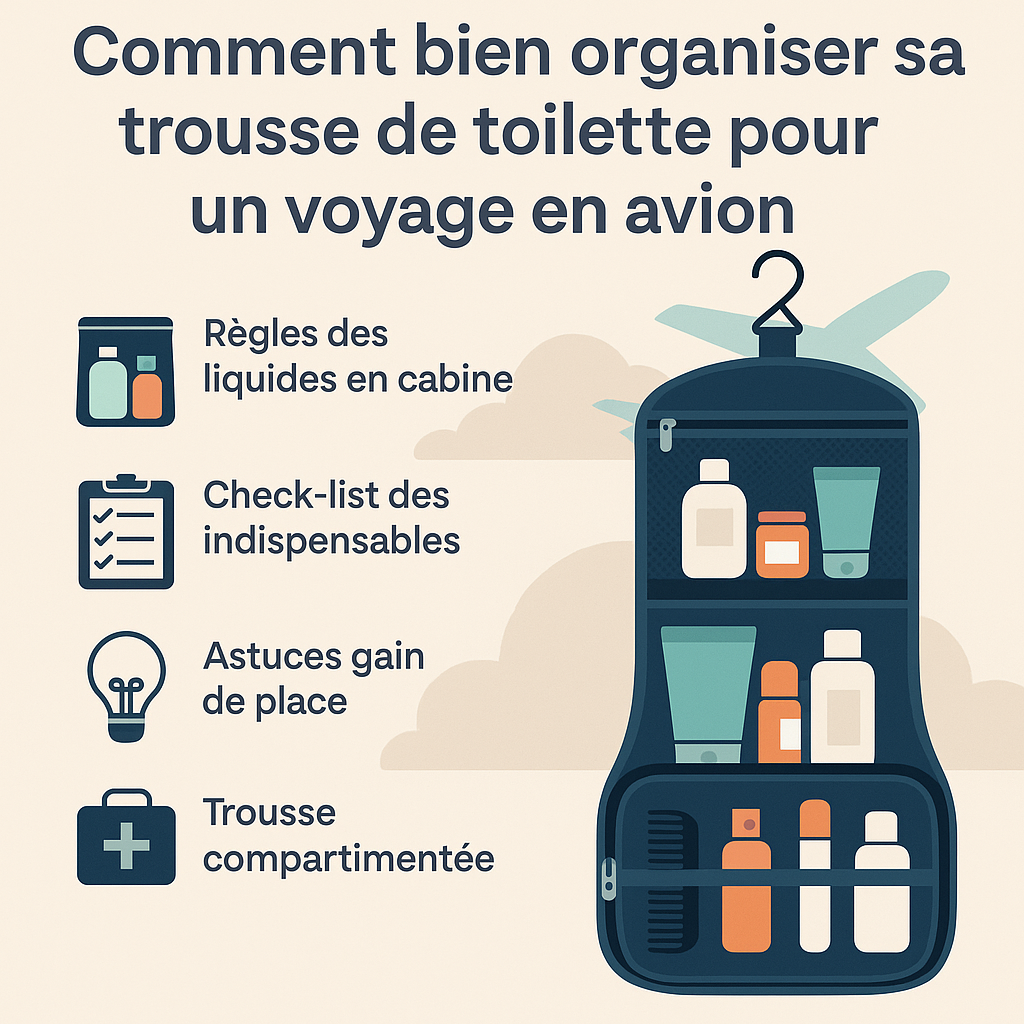 Comment bien organiser sa trousse de toilette pour un voyage en avion ?
