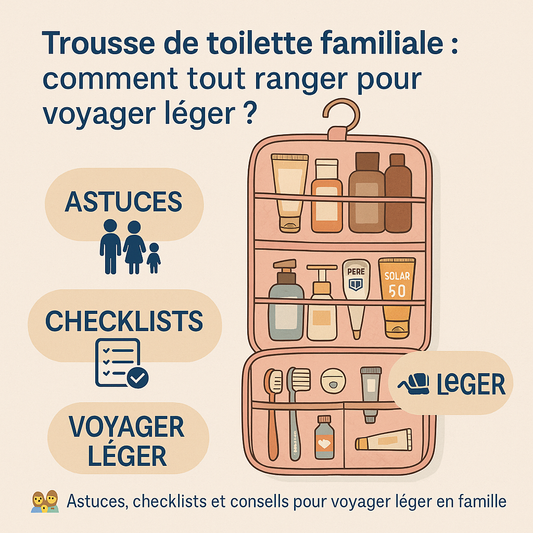 Trousse de toilette familiale : comment tout ranger pour voyager léger ?