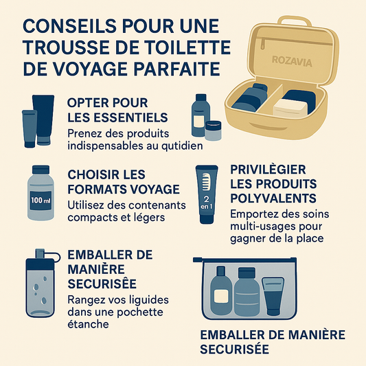 Voyager léger : 10 astuces pour réduire la taille de votre trousse de toilette